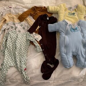 SOLD ON ANOTHER SITE 0-3 Magnetic Me, CopperPearl, Baby Merlin Sleepsuit bundle